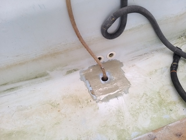 Pose du drain hydrostatique