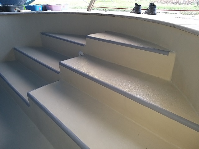Escalier terminé, antidérapant